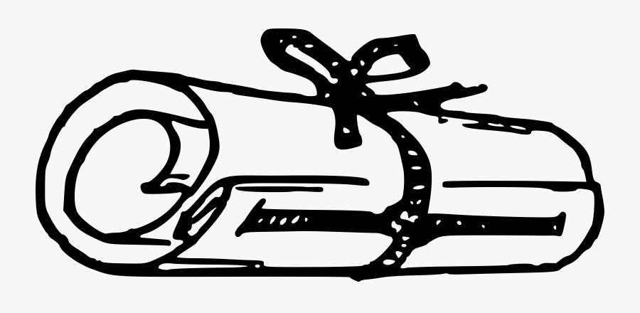 Line Art,monochrome Photography,artwork - Scroll Clipart, Transparent Clipart