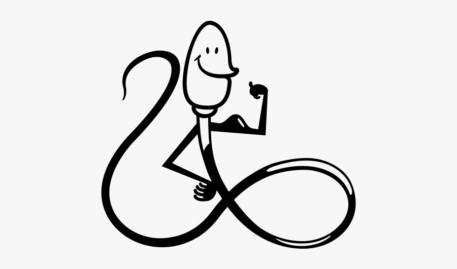 Sperm Rubber Stamp Stampmore - Sperm Cartoon Png, Transparent Clipart