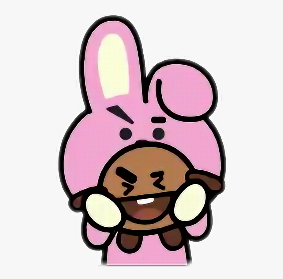 Cooky Shooky Shookycooky Bt21 Sticker By Aesthetic - Bt21 Cooky And Shooky, Transparent Clipart