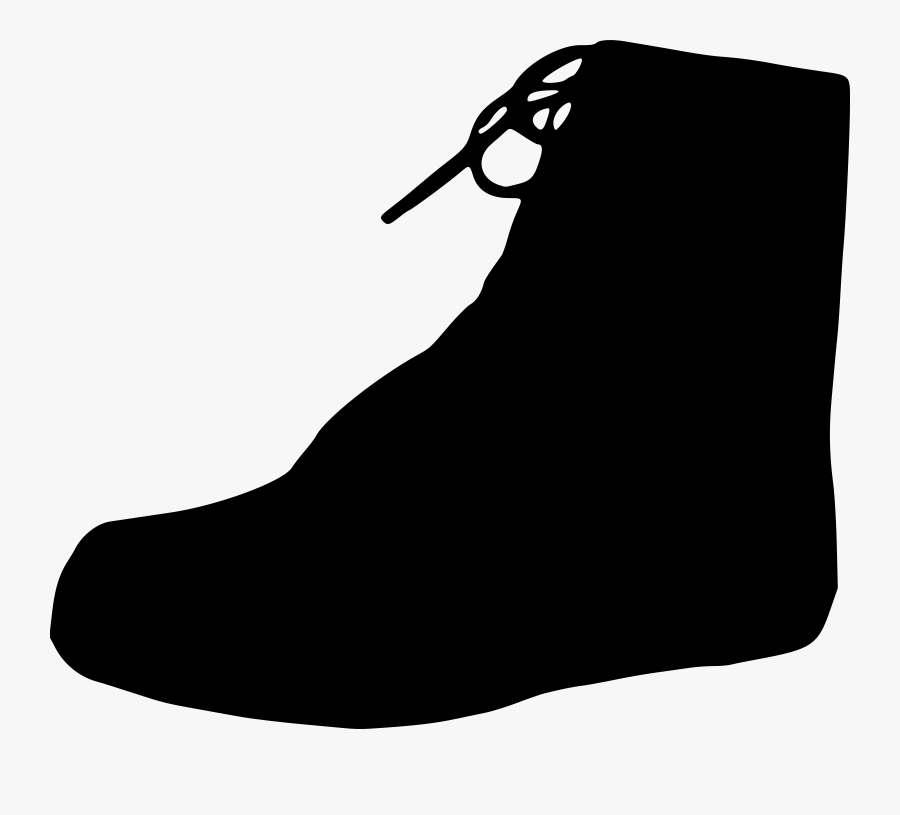 T Shirt Boot Silhouette High Heeled Shoe Boot-, Transparent Clipart