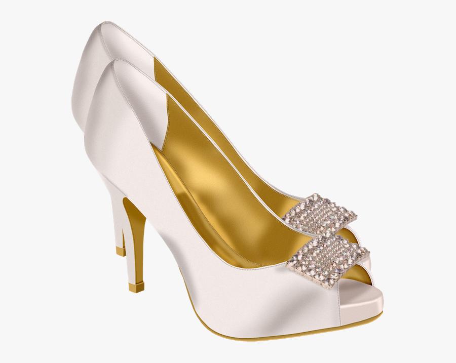 Clip Art Bridal Shoes, Transparent Clipart