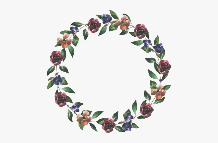 Autumn Leaves Wreath, Autumn, Leaves Png And Psd File - Transparent Purple Wreath Clipart, Transparent Clipart