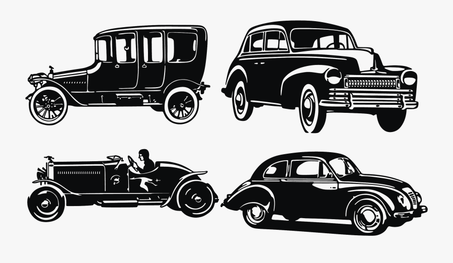Sports Car Vintage Car Classic Car - Classic Car Silhouette, Transparent Clipart