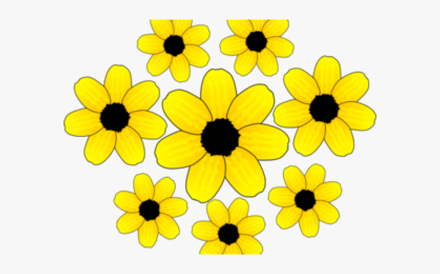 Fall Flowers Cliparts - Yellow And Black Flower Clipart, Transparent Clipart