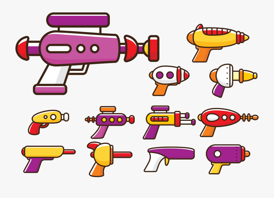 Laser Gun Cartoon - Pistola Laser Cartoon, Transparent Clipart