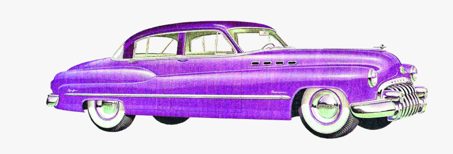 Stock Vintage Car Clip Art 1950 Buick Coupe Digital - Vintage Car Clipart, Transparent Clipart