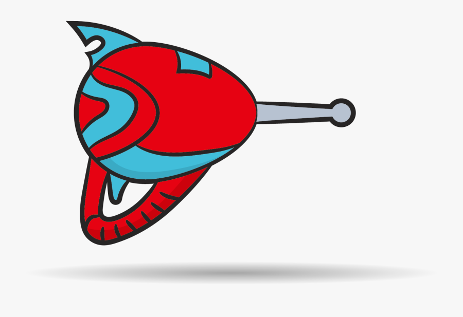 Raygun Weapon Firearm Art Science Fiction Weapons - Pistolet Laser Dessin, Transparent Clipart