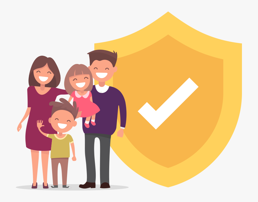 Transparent Group Of Happy People Clipart - Father Mother And Daughter Cartoon, Transparent Clipart