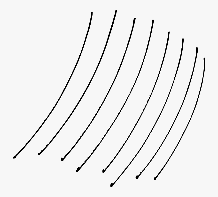 Bent Lines - Line Art, Transparent Clipart