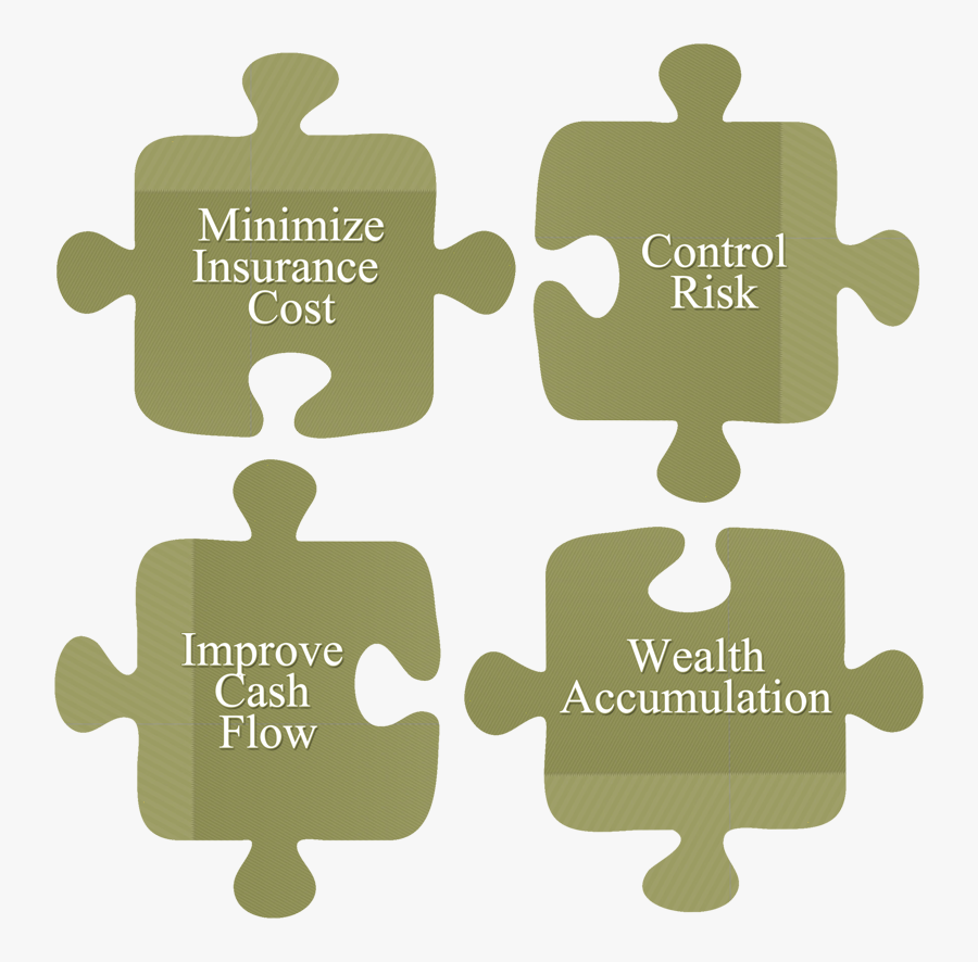 Captive Insurance - Quebra Cabeças 4 Peças Separados, Transparent Clipart