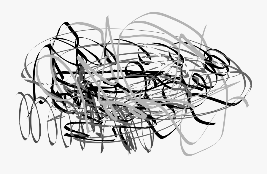 Transparent Too Noisy Clipart - Messy Lines Clip Art, Transparent Clipart