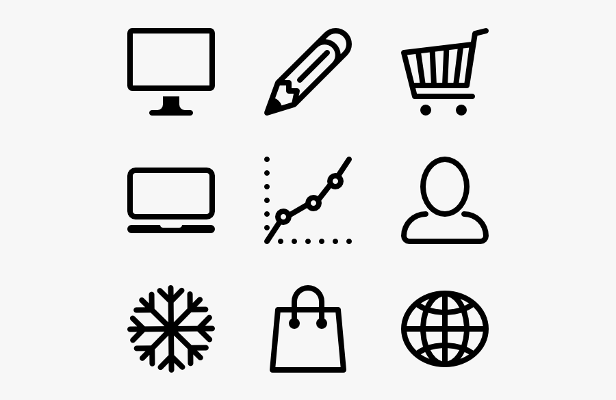 Clip Art Lines Free Icon Pack - Icon Lines, Transparent Clipart