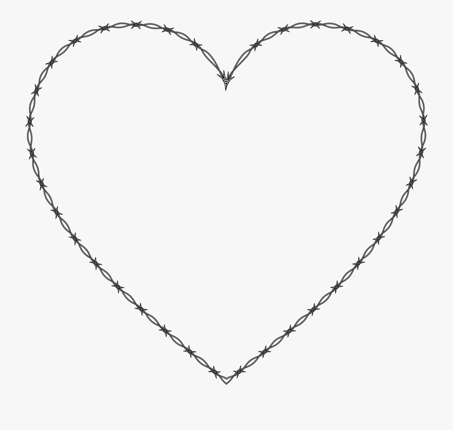 Hd With Dotted Free - Heart Coloring Pages, Transparent Clipart