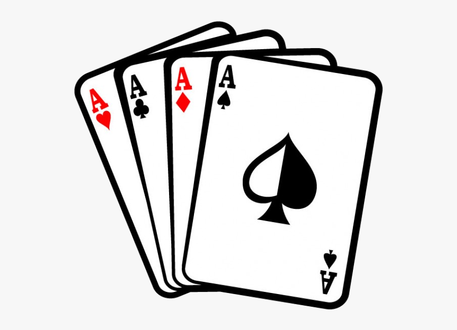 Playing Cards Four Aces Poker Clip Art Free Vector - Cards Clipart, Transparent Clipart