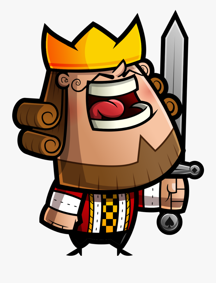 Poker Clash King Image - Cartoon, Transparent Clipart
