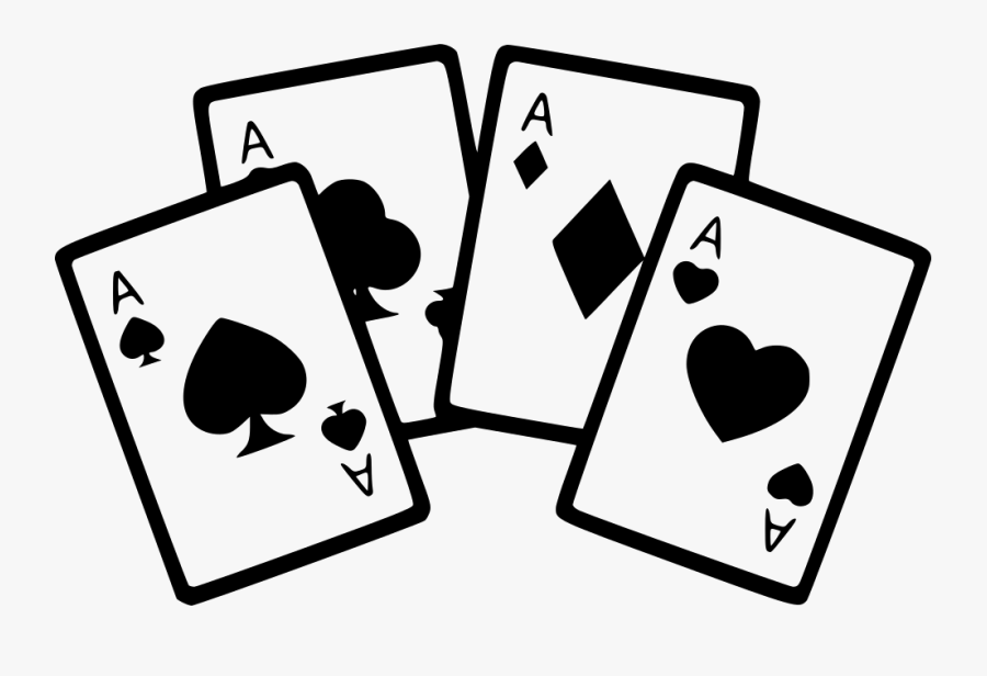 Four Aces Cards Poker Game - Poker Clipart Png, Transparent Clipart