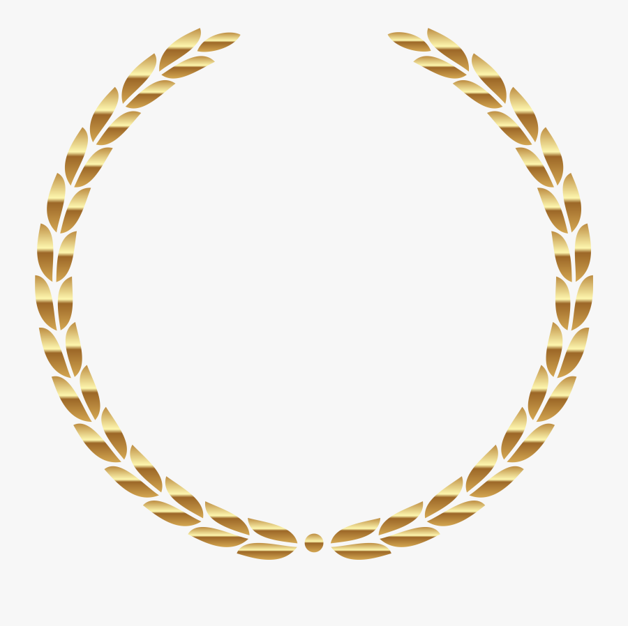 Gallery Decorative Elements - Gold Laurel Wreath Png, Transparent Clipart