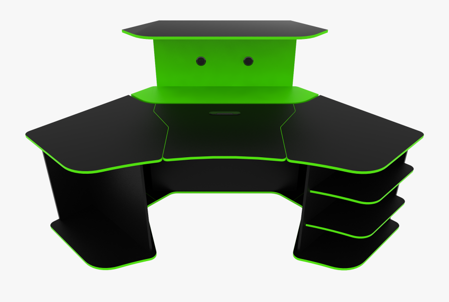 R2-bb Gaming Desk With Lift/hide Monitor Shelf - Black Red Gaming Desk, Transparent Clipart