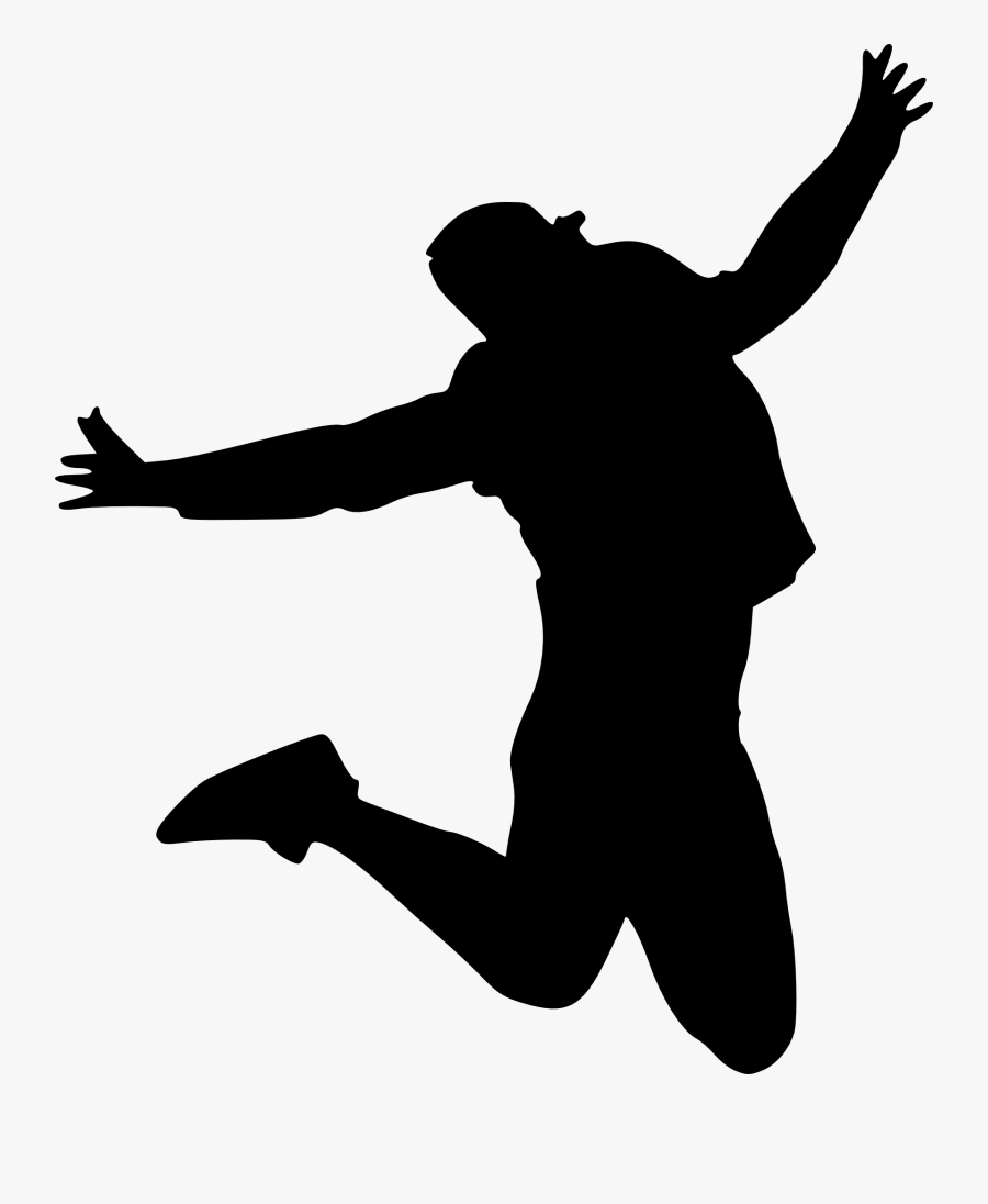 Jumping Clipart Transparent - Jumping Silhouette Png, Transparent Clipart