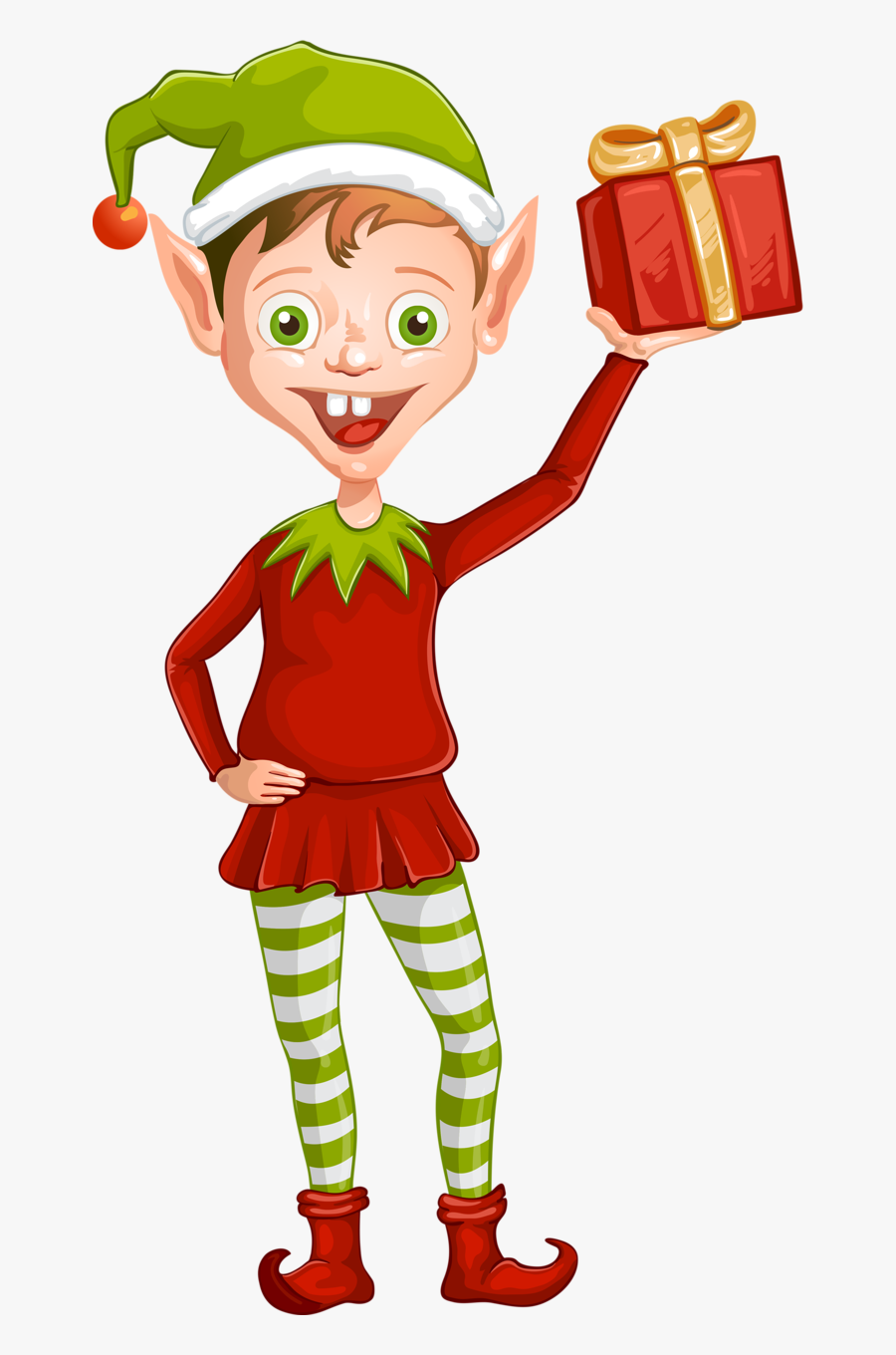 North Pole Clipart Elf - Elf Clipart Christmas Elf Mad, Transparent Clipart