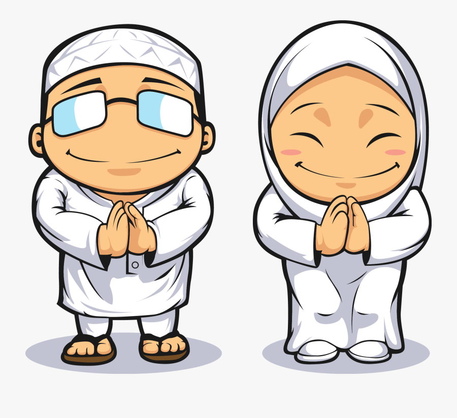 And Muslim Royalty-free Vector Female Prayer Male Clipart - Muslim Man Vector Png, Transparent Clipart