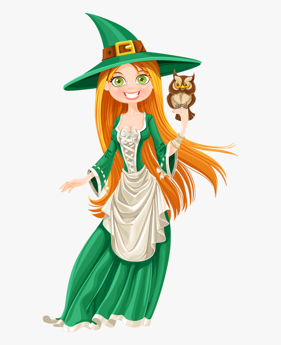 Clipart Halloween Male Witch - Witch Clipart, Transparent Clipart