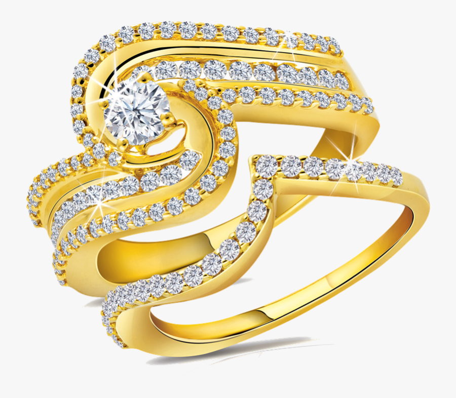 Jewellery Free Download Png - Gold Ring Design Png, Transparent Clipart