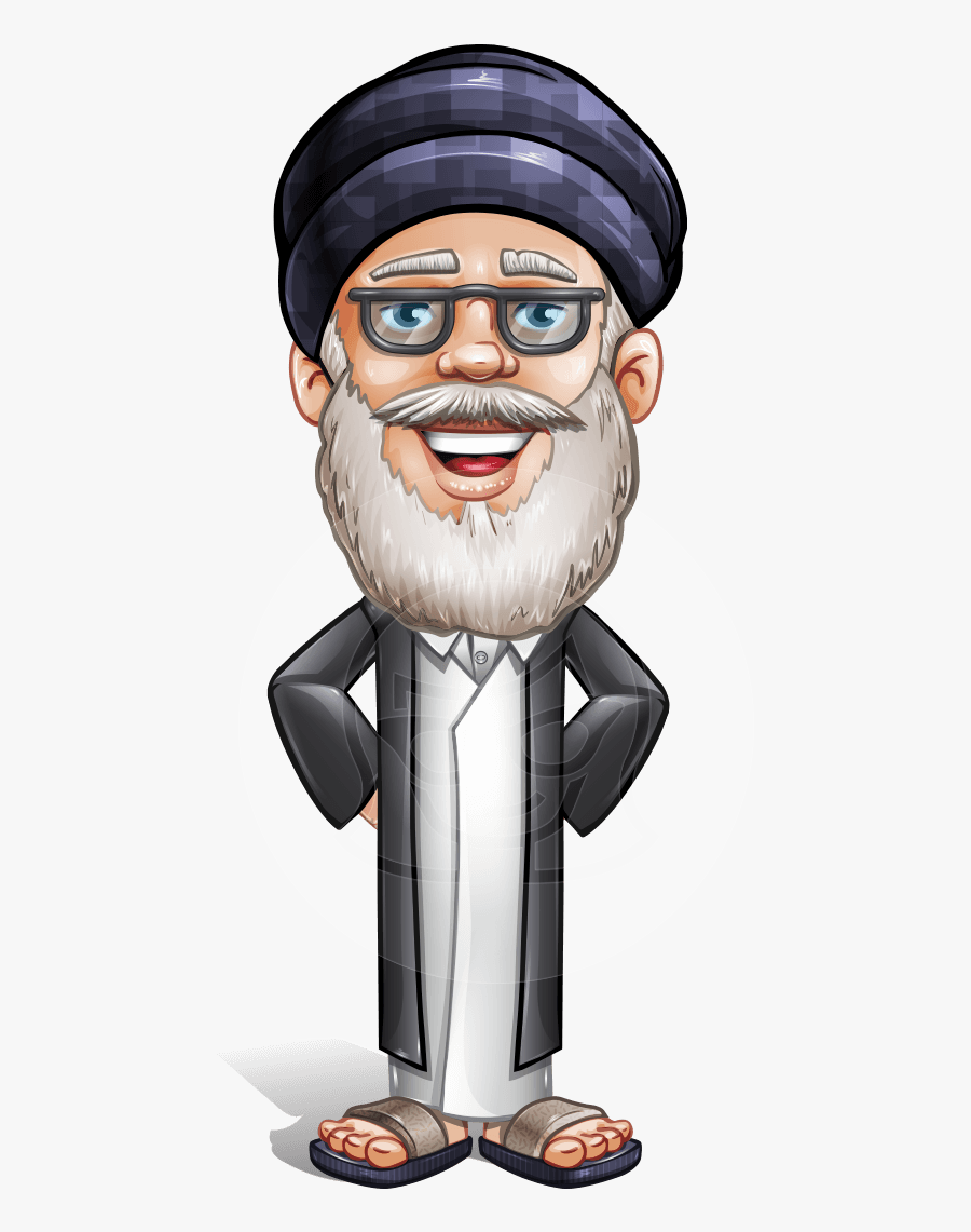 Wise Man Png Clipart - Arabic Old Man Vector, Transparent Clipart