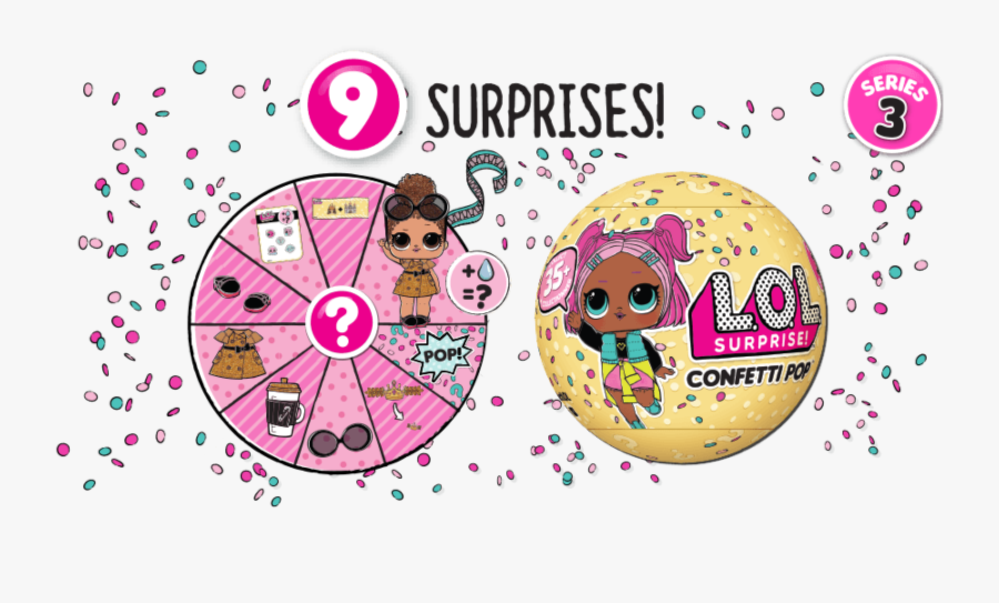 Confetti Pop Tots - Lol Surprise Series 9, Transparent Clipart