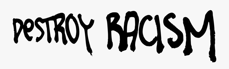 Silhouette,monochrome Photography,text - Racism Public Domain, Transparent Clipart