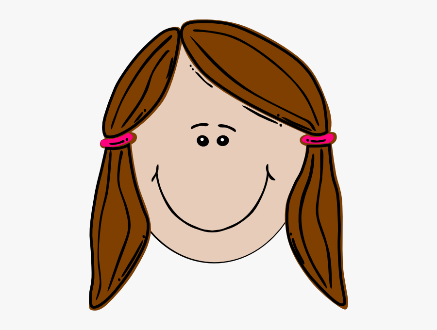 Teenager - Clipart - Sad Girl Face Cartoon, Transparent Clipart