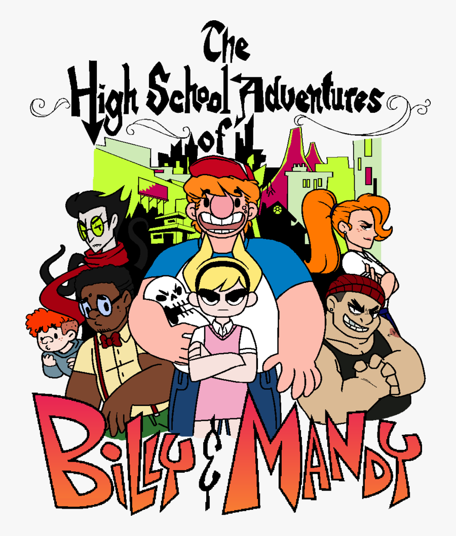 Transparent Cast Clipart - Grim Adventures Of Billy And Mandy Billy X Mandy, Transparent Clipart