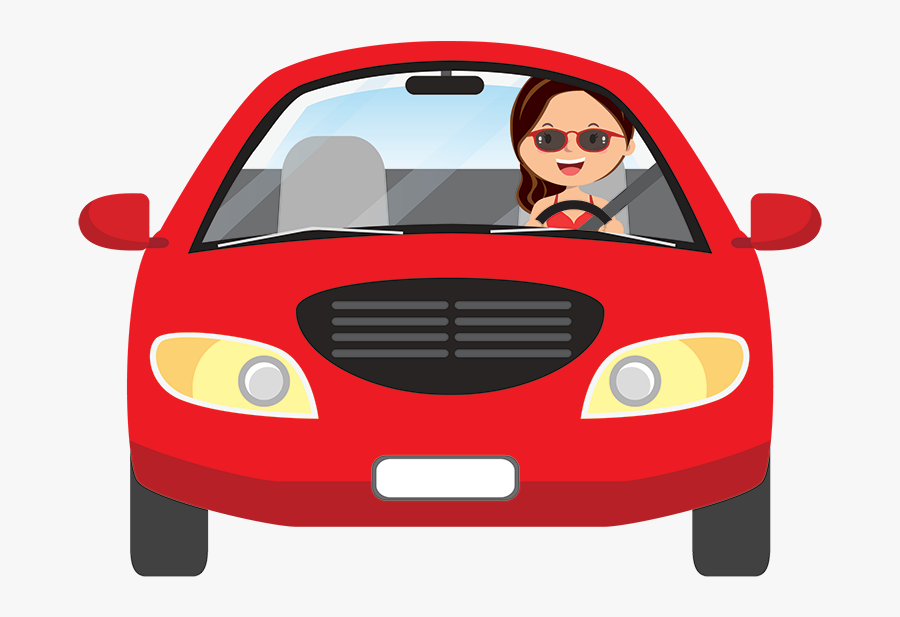 Intro2 - Woman Driving Clipart, Transparent Clipart