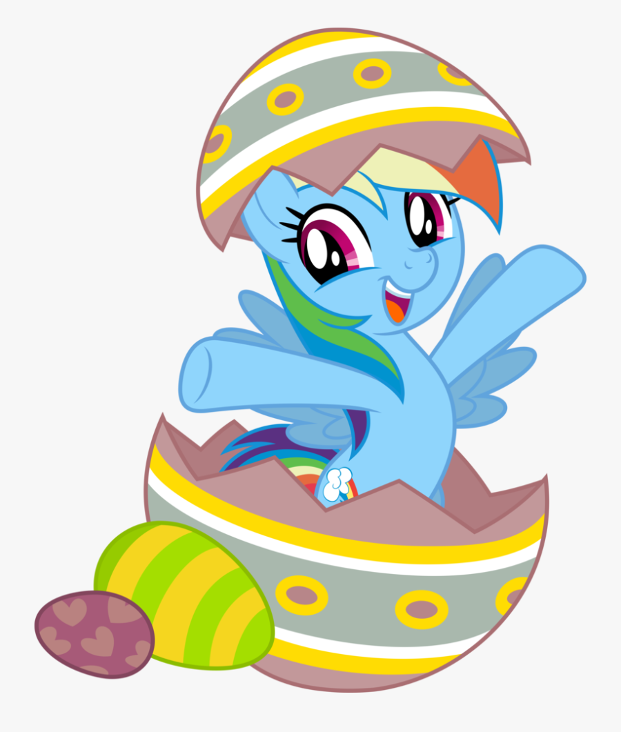 Mlp Fim Rainbow Dash Vector By Luckreza8 - My Little Pony Rainbow Dash Easter, Transparent Clipart
