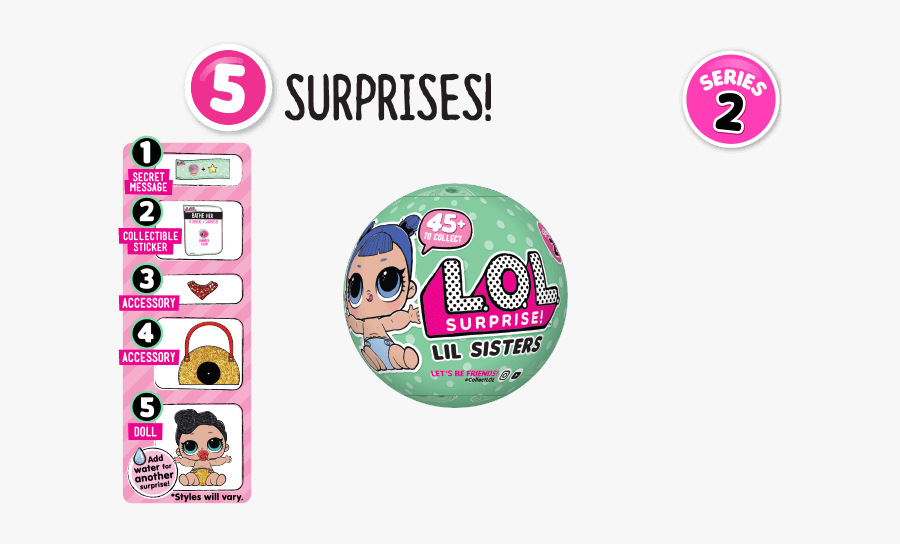 Transparent Lol Dolls Png - Lol Surprise Secret Message, Transparent Clipart