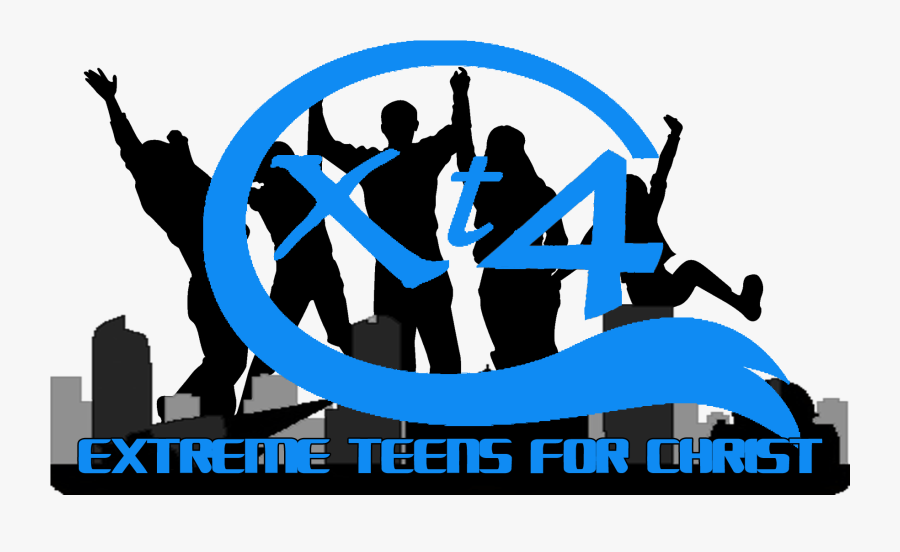 Teens For Christ Clipart Uploaded By The Best User - Young People Silhouette Png, Transparent Clipart