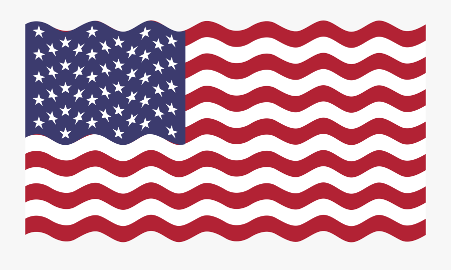 Area,text,line - Wavy American Flag Svg, Transparent Clipart