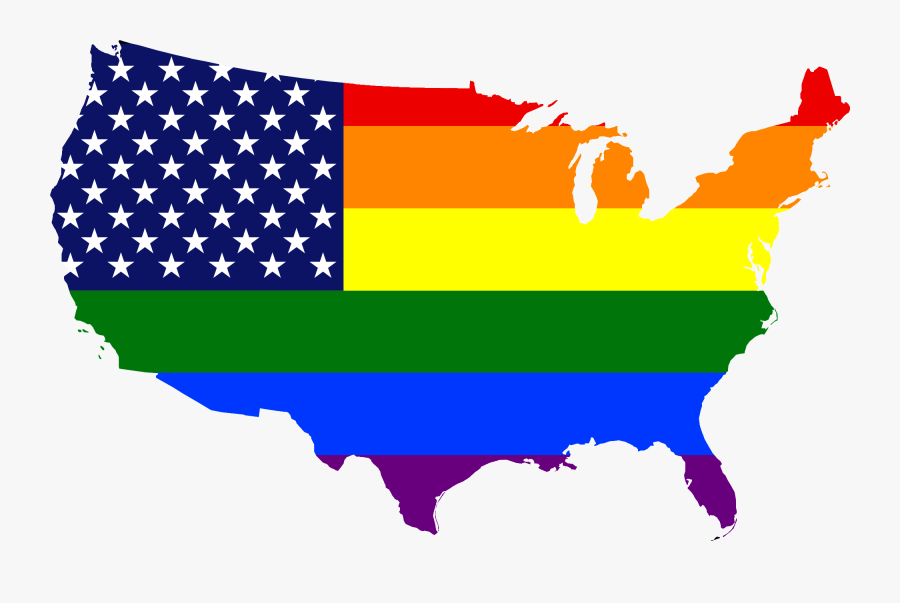 Transparent United State Flag Clipart - Lgbtq Usa , Free ...