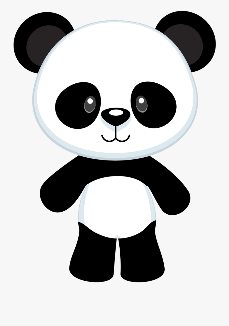 Cute Cartoon Panda - Molde De Oso Panda, Transparent Clipart