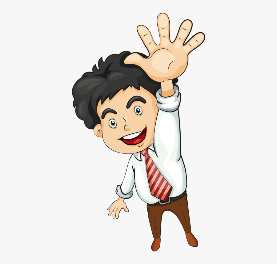 Cartoon Man Office Png, Transparent Clipart