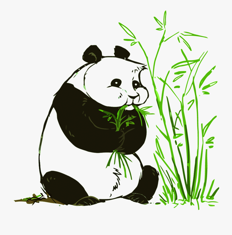 Giant Panda Red Panda Bear Illustration - Kartun Panda Lucu Vektor, Transparent Clipart