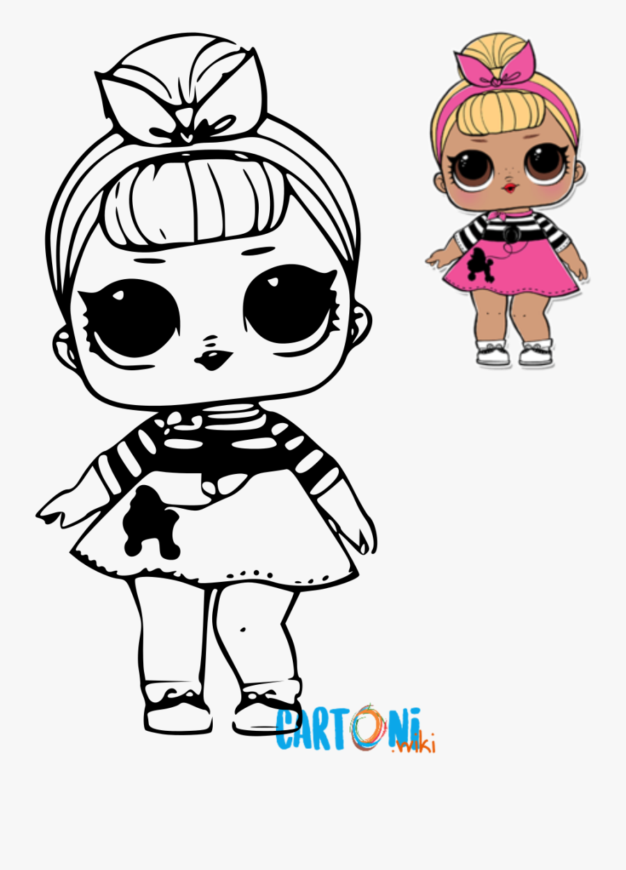 Lol Surprise Sys Swing Da Colorare Cartoni Animati - Lol Surprise Sis Swing, Transparent Clipart