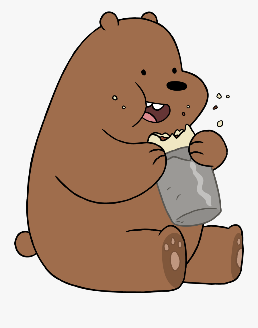 Posted By Tommytonkasudios At - We Bare Bears Eating, Transparent Clipart