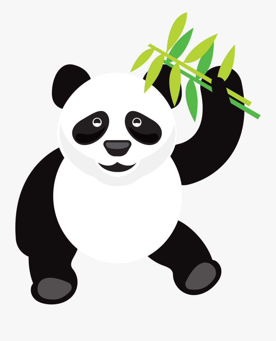 Panda Bear Svg Cut File - Giant Panda, Transparent Clipart