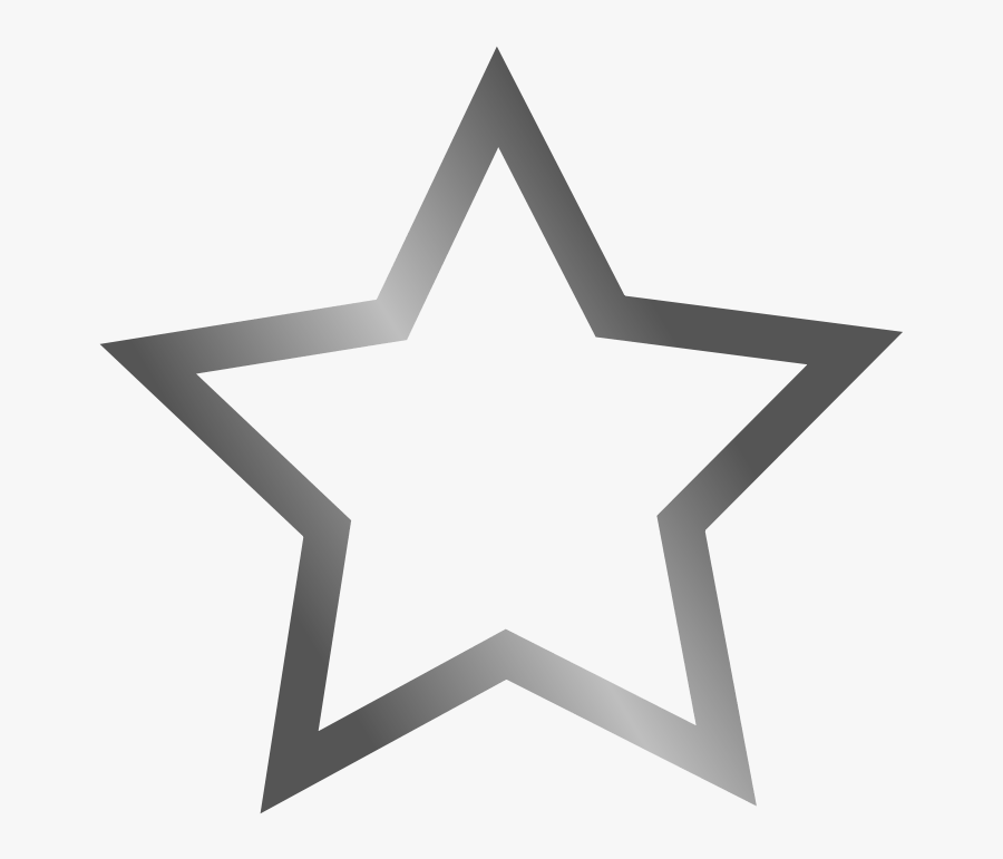 Outlined Star Icon - Transparent Star Icon Png, Transparent Clipart