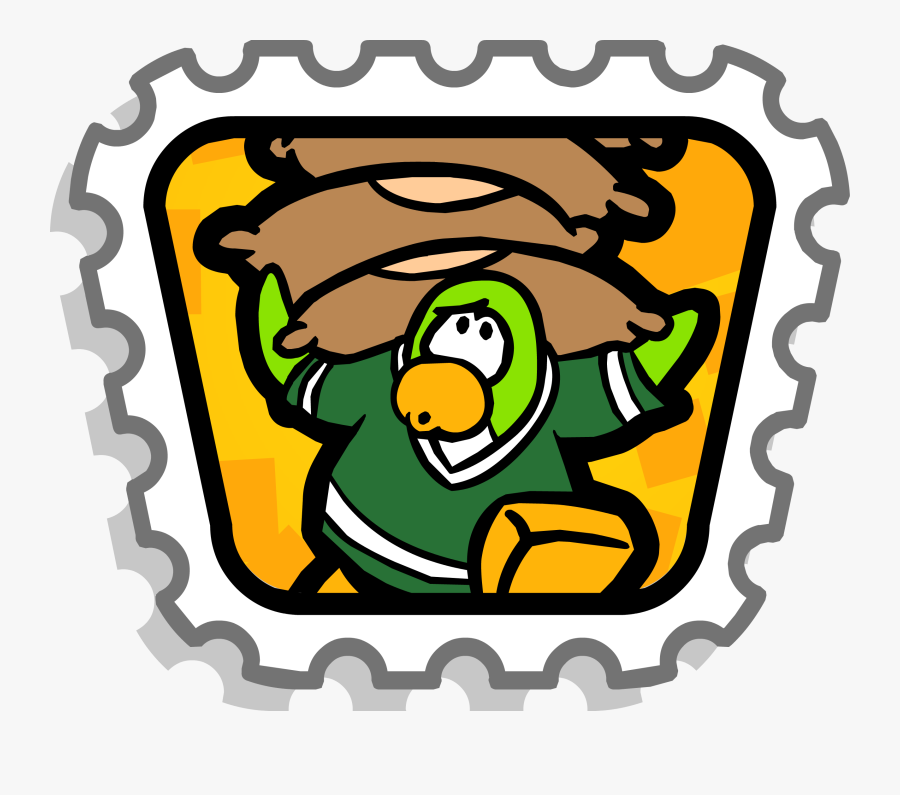 Bean Balance Stamp Club - Club Penguin Hard Stamp, Transparent Clipart