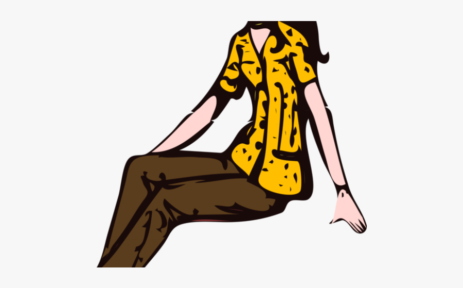 Girl Sitting Clip Art, Transparent Clipart
