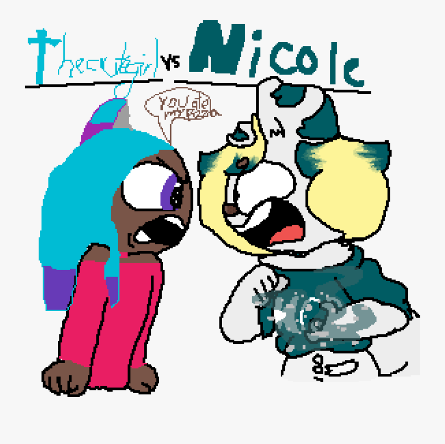 The Cute Girl Vs - Cartoon, Transparent Clipart