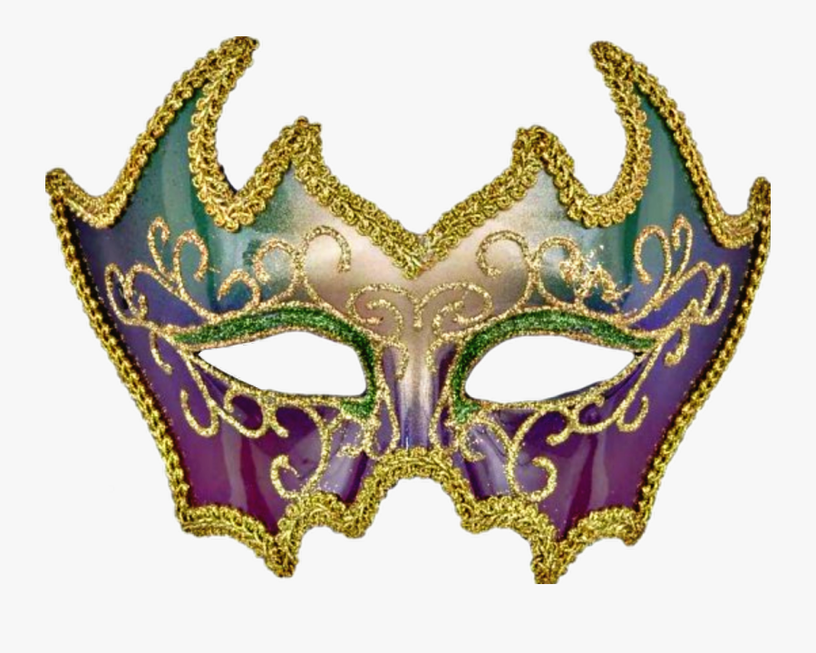#carnival #mardigras #mask - Mardi Gras Masks Gold, Transparent Clipart