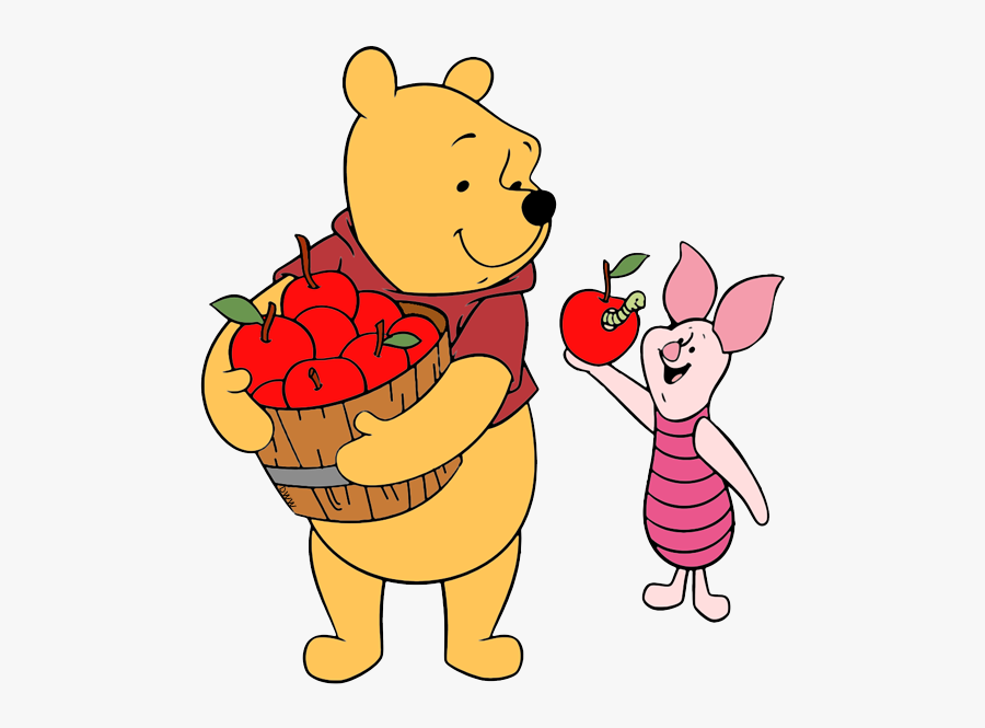 Winnie The Pooh Apple, Transparent Clipart